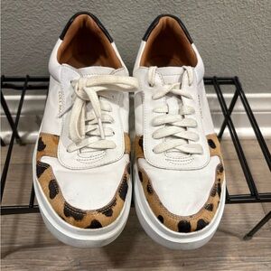 Cole Haan White Sneakers with Tan Interior
